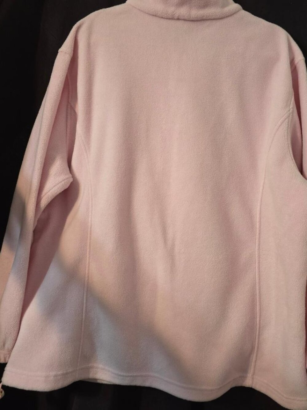 XL Lake‎ Matley Zipper Fleece un-lined Pocket Collar Pink Sweater Jacket Bomber - Picture 10 of 13